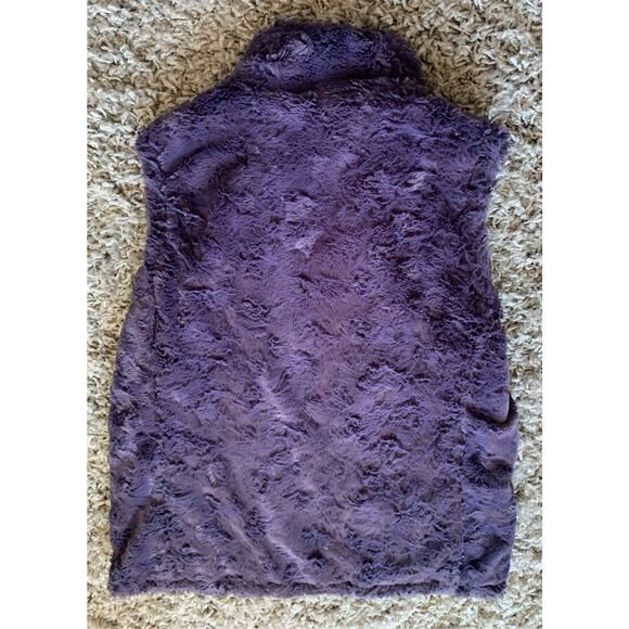 The North Face Purple Mossbud Swirl Reversible Insulated Jacket Vest sz M - Picture 7 of 7